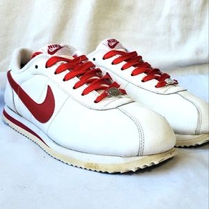 Mens White Nike Cortez Shoes 